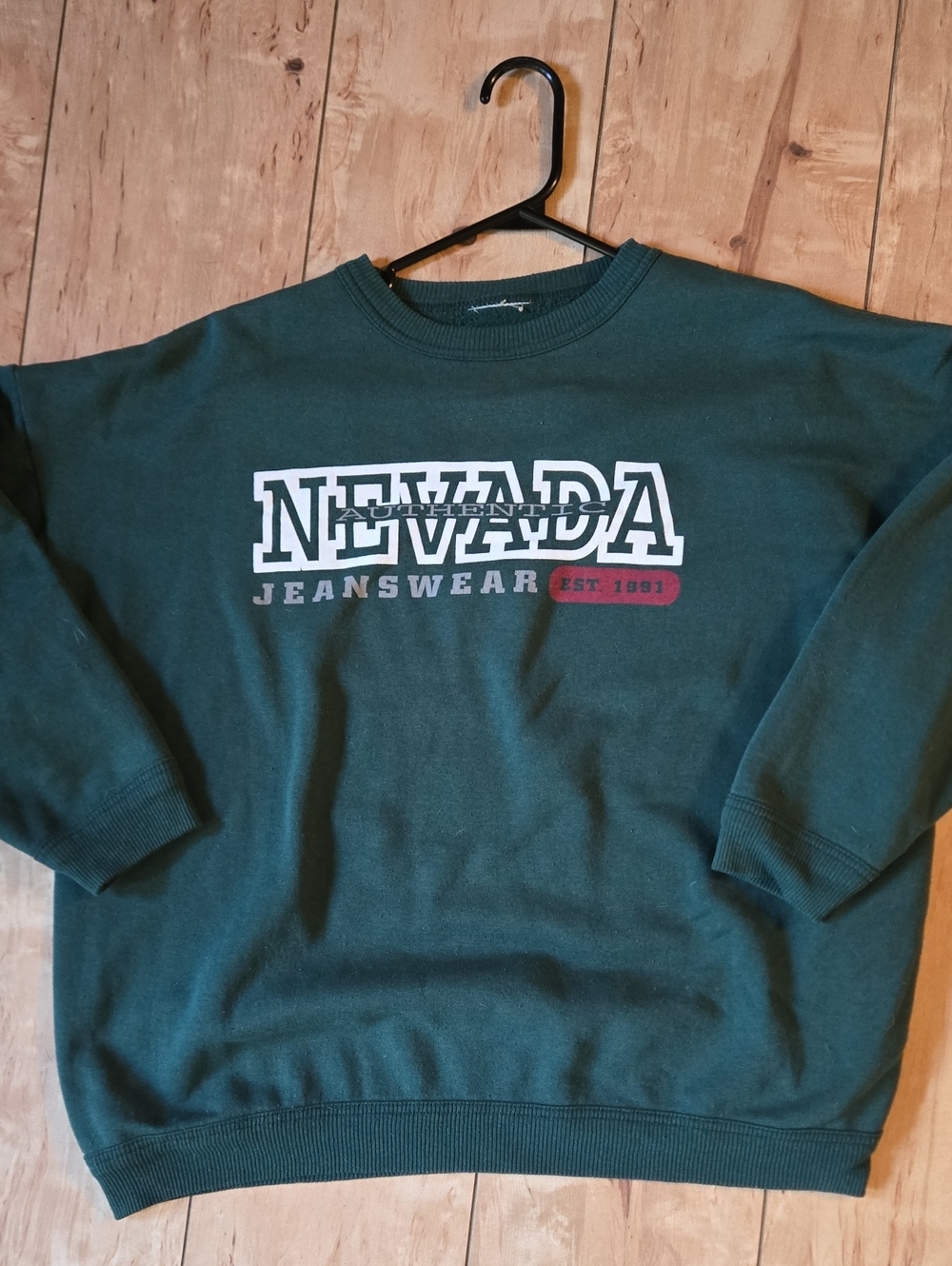 NEVADA Unisex Forest Green Crewneck Sweatshirt